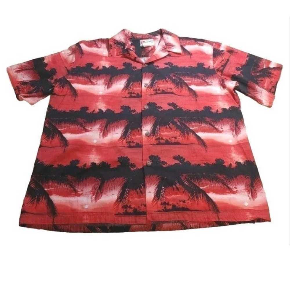 Vtg Hilo Hatties Hawaiian Shirt Button Front Reso… - image 2