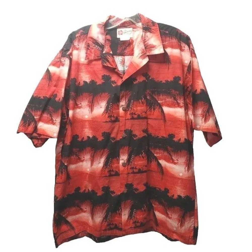 Vtg Hilo Hatties Hawaiian Shirt Button Front Reso… - image 3