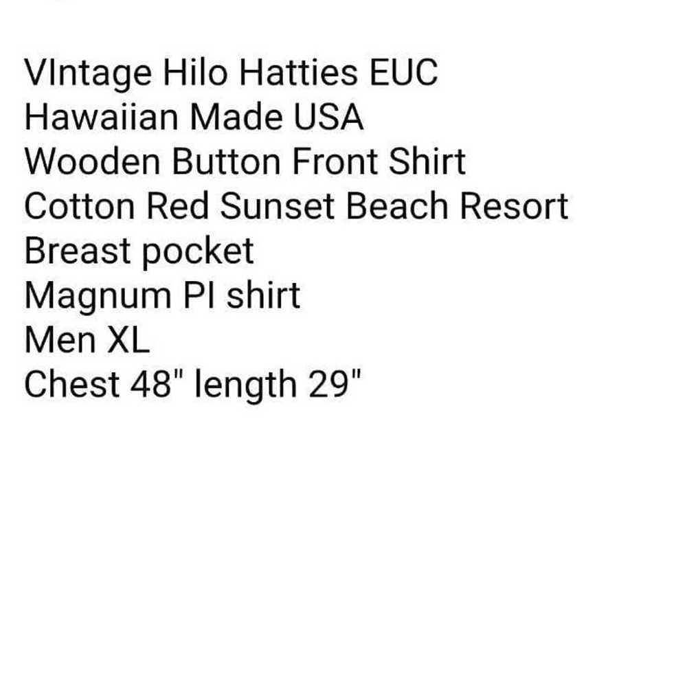 Vtg Hilo Hatties Hawaiian Shirt Button Front Reso… - image 6