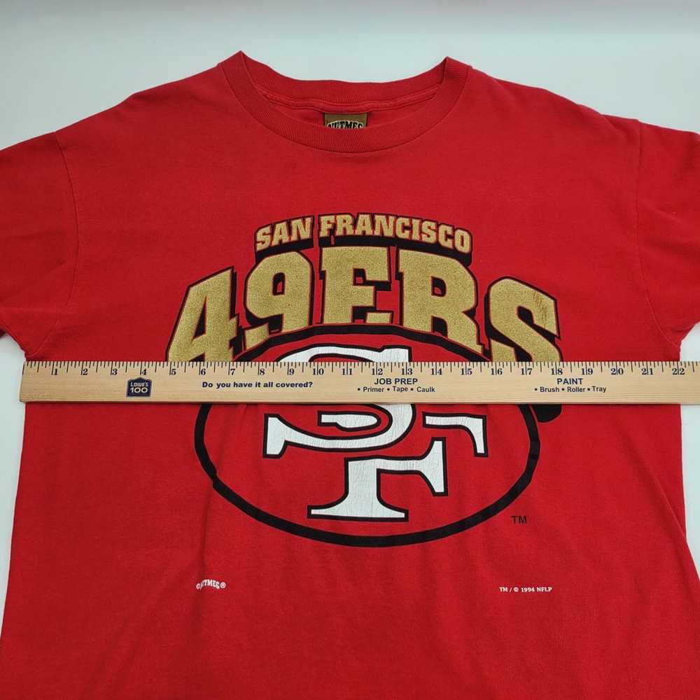 Size L -VTG 80s 90s Nutmeg San Francisco 49ers Sh… - image 11