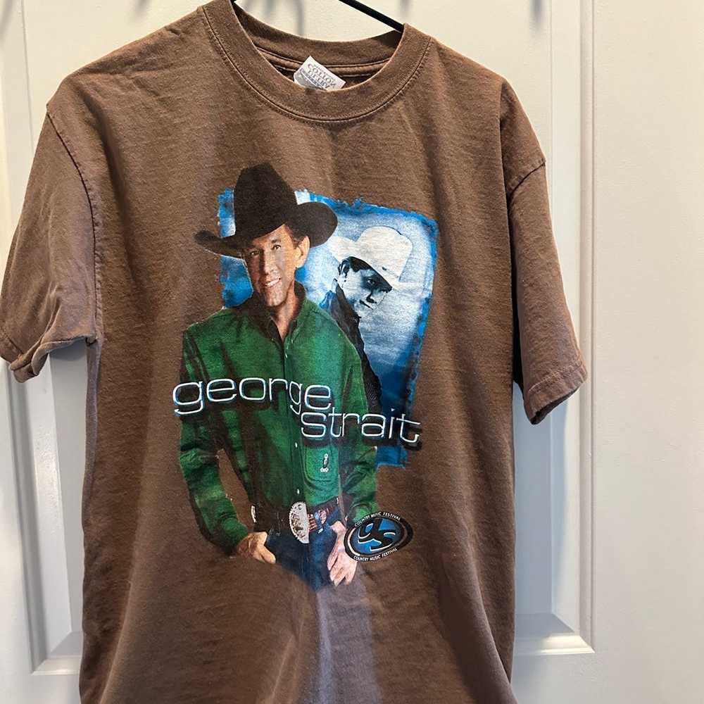 Vintage George Strait T-shirt, size Lg - image 1