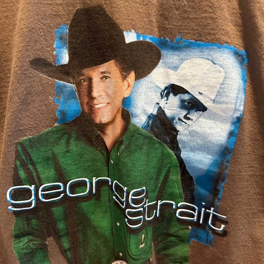 Vintage George Strait T-shirt, size Lg - image 2