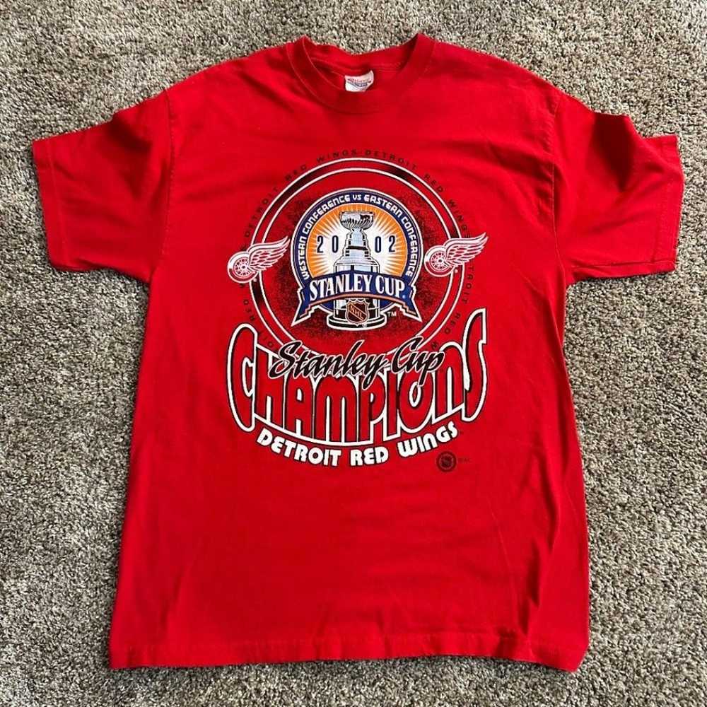 2002 Detroit Red Wings Stanley Cup Champions Shirt - image 1