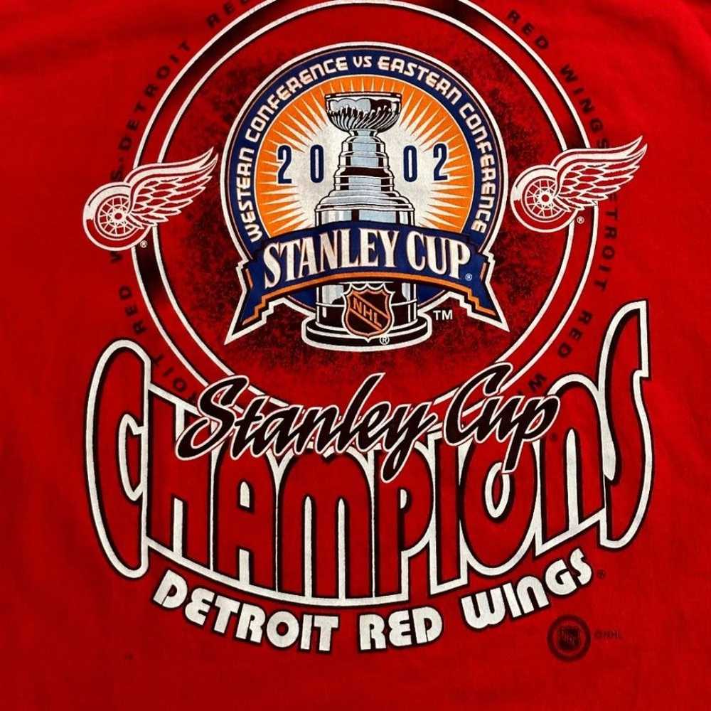 2002 Detroit Red Wings Stanley Cup Champions Shirt - image 4