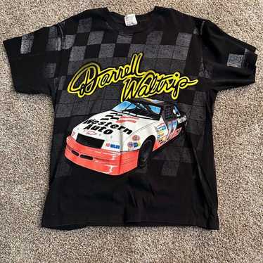 90s Hanes Double Sided Darrell Waltrip T-Shirt - image 1
