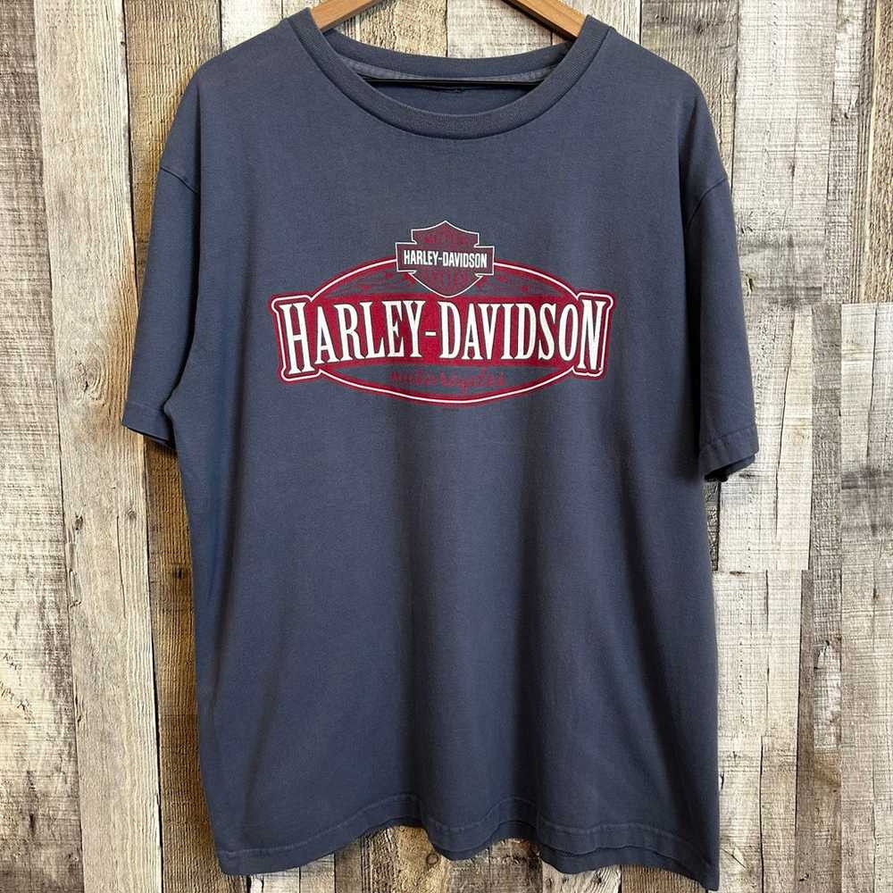 Vintage Harley Davidson Y2K Graphic T-shirt Doubl… - image 1