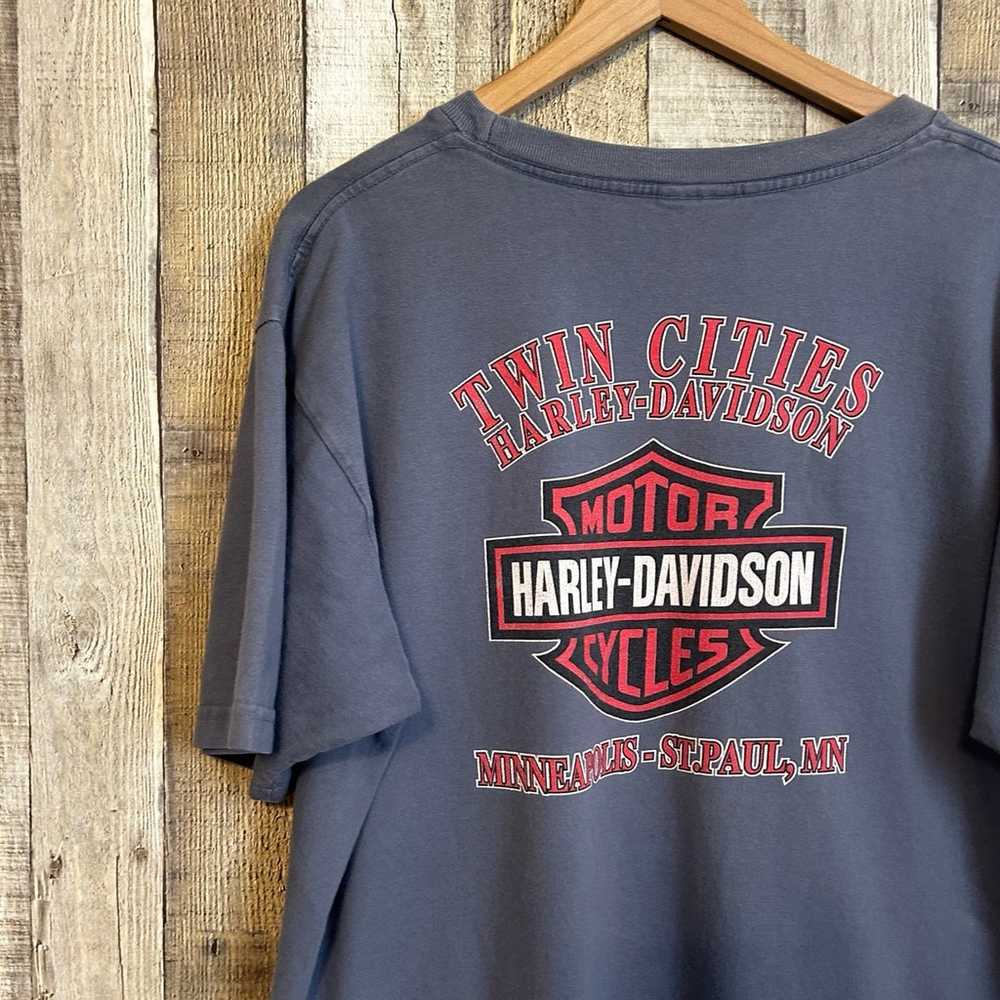 Vintage Harley Davidson Y2K Graphic T-shirt Doubl… - image 7