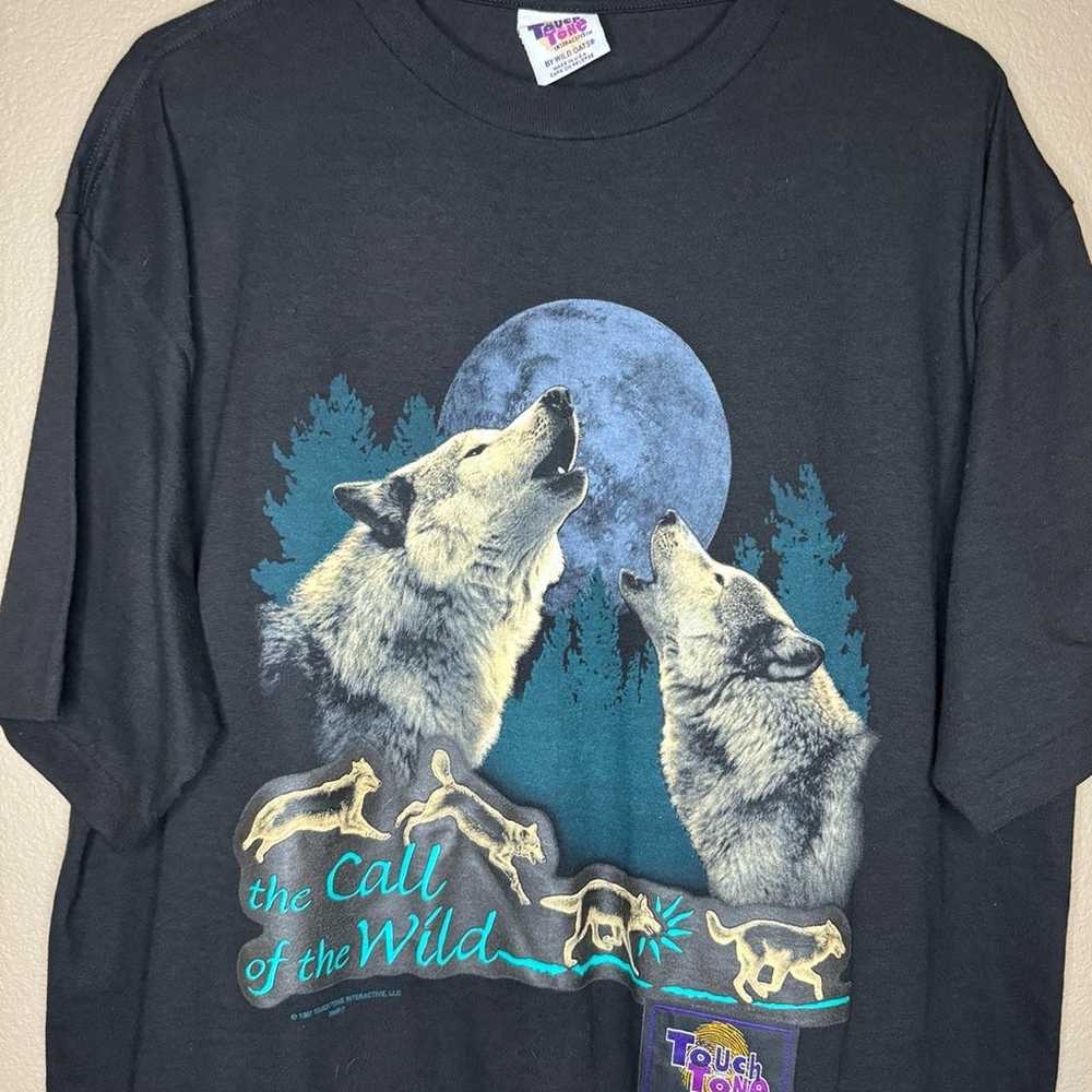 Vintage Wolf Touch Tone The Call Of The Wild Shir… - image 2