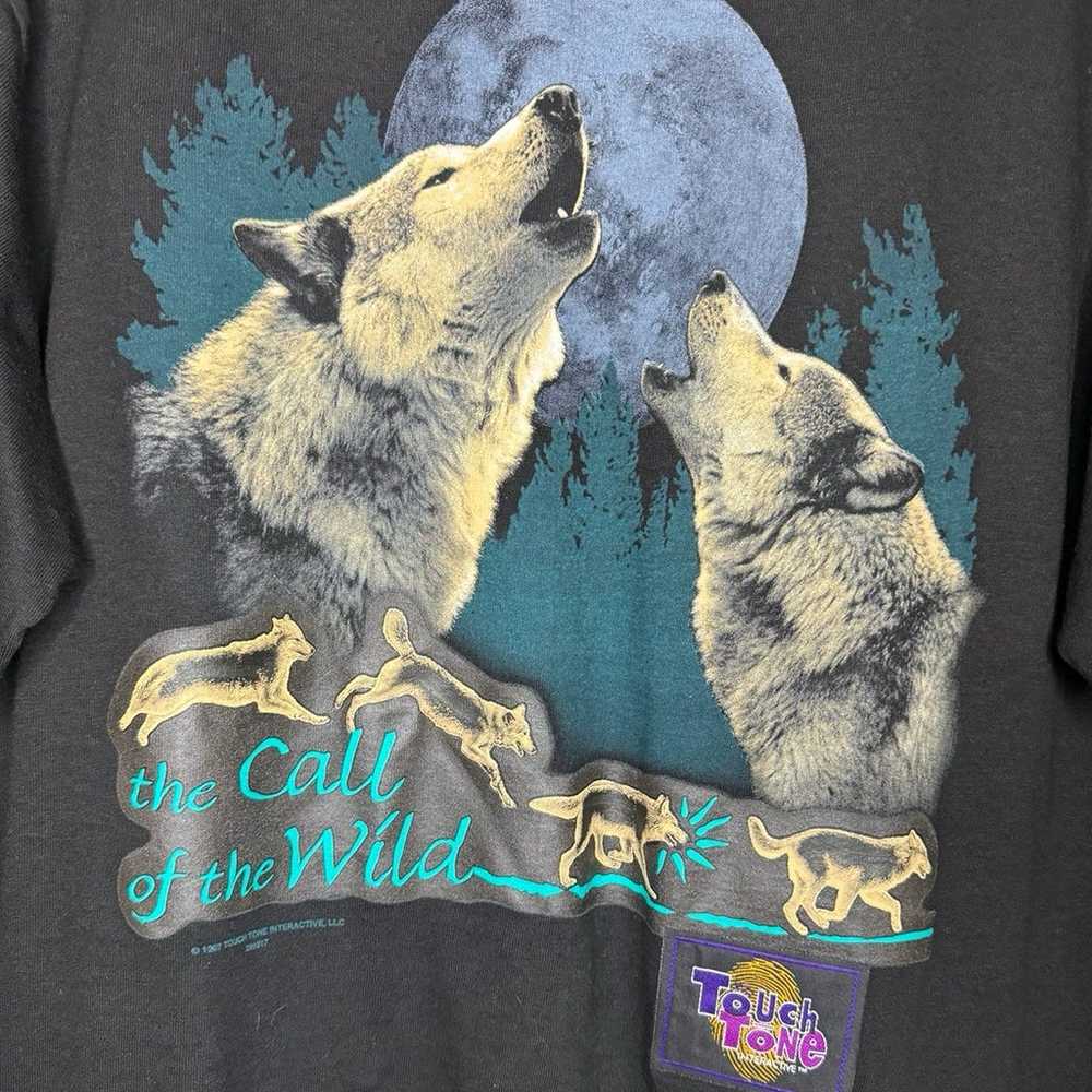 Vintage Wolf Touch Tone The Call Of The Wild Shir… - image 3