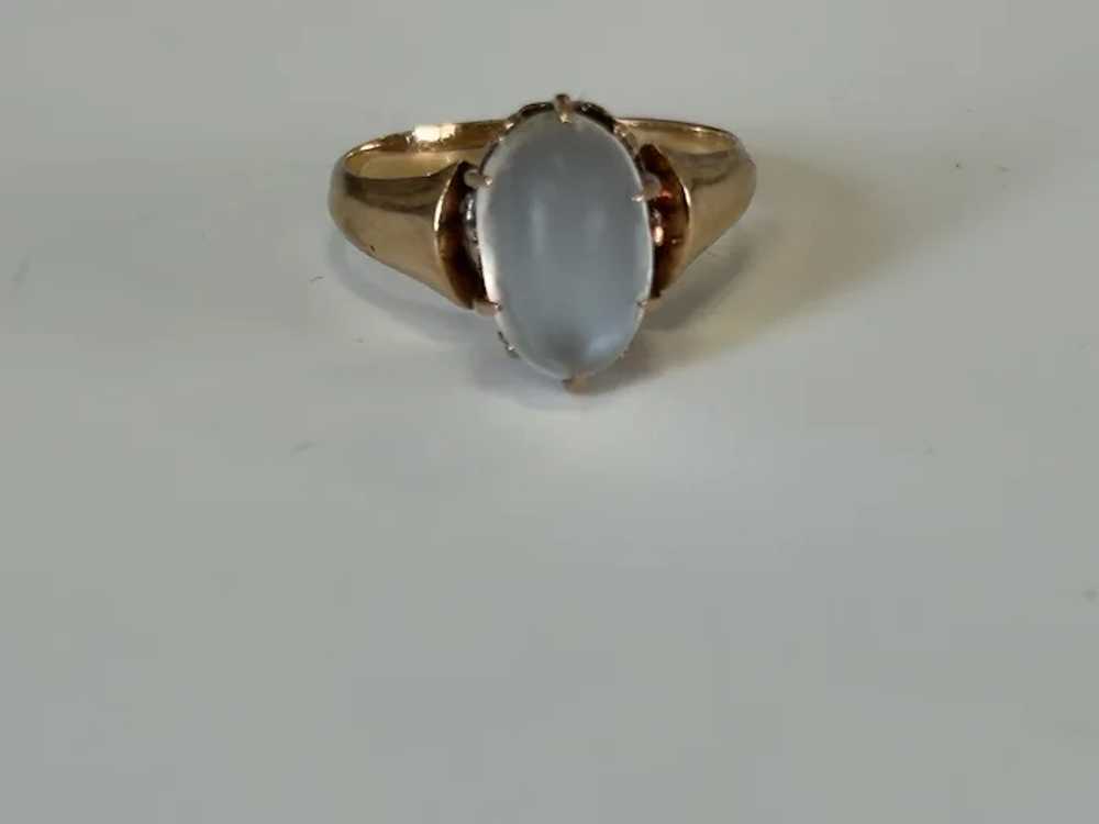 Antique 14k Moonstone Ring - image 3