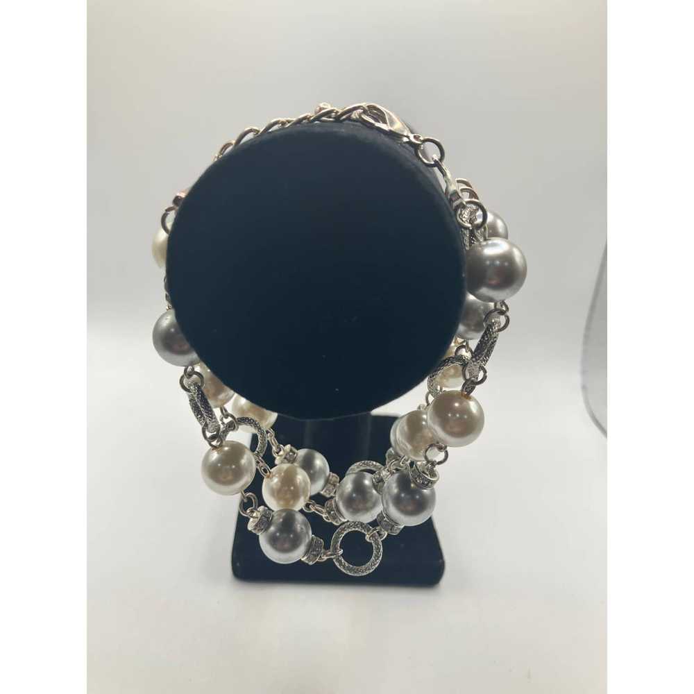 Other Three Stand Faux Pearls with Rhinestones Ac… - image 6