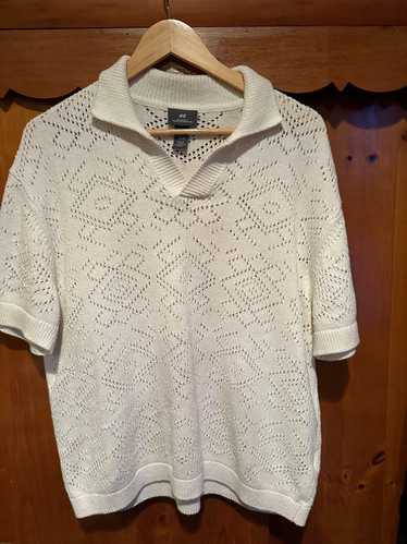 H&M × Luxury H&M White Knitted Mesh Polo