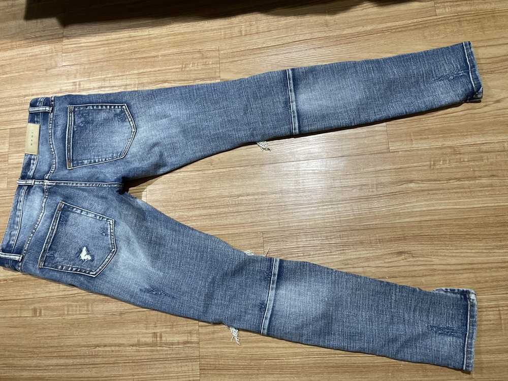 MNML Mnml blue slim zip leg jeans - image 4