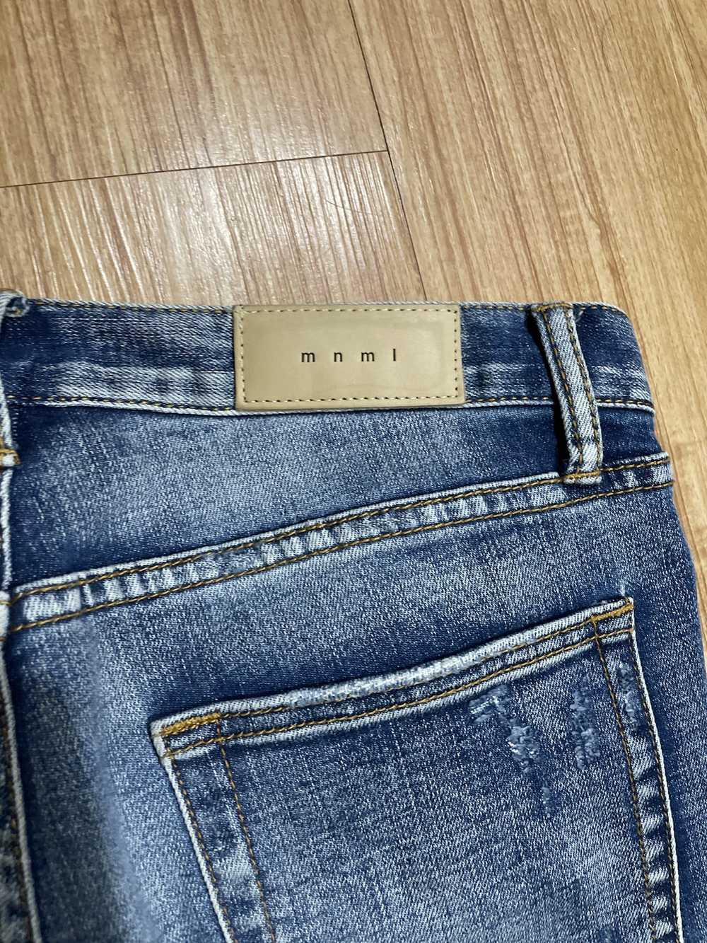 MNML Mnml blue slim zip leg jeans - image 6