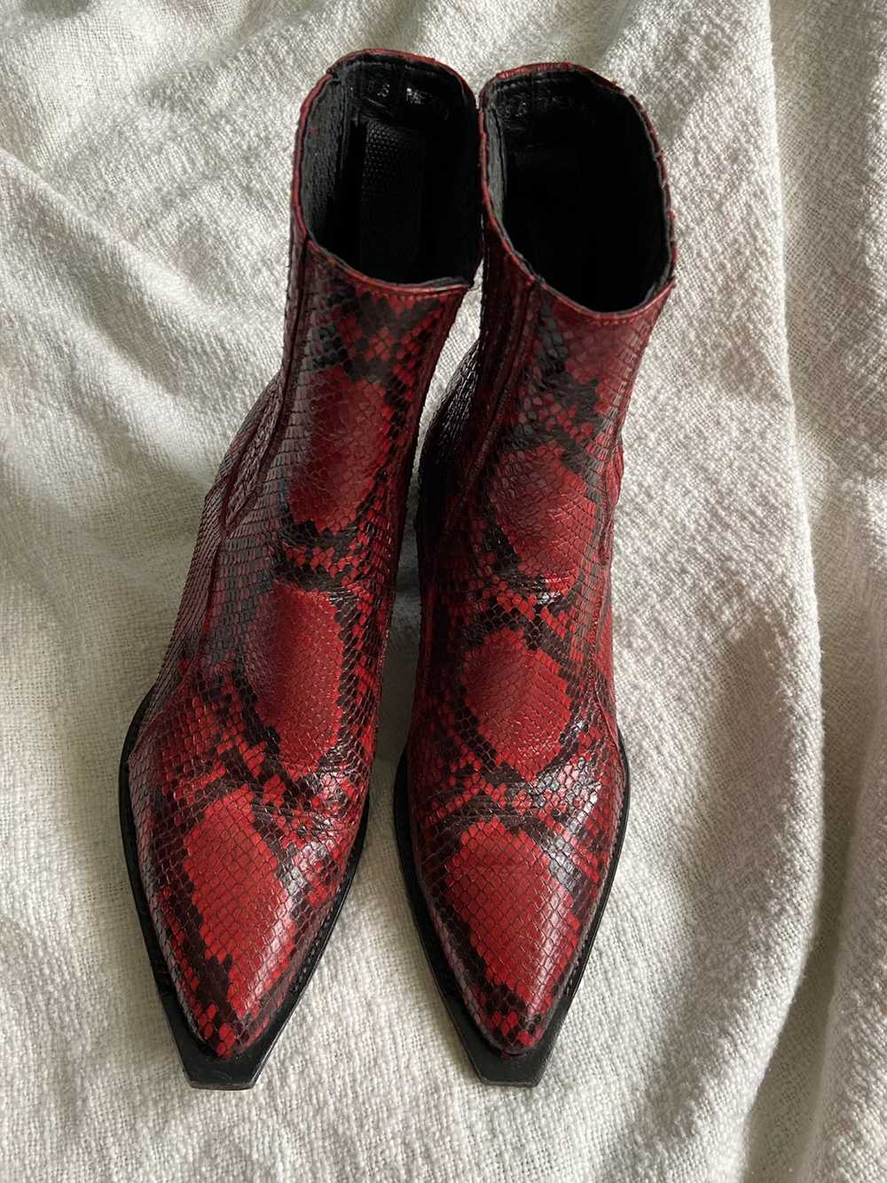 Other Outofcomfort Red Snakeskin Boots - image 1