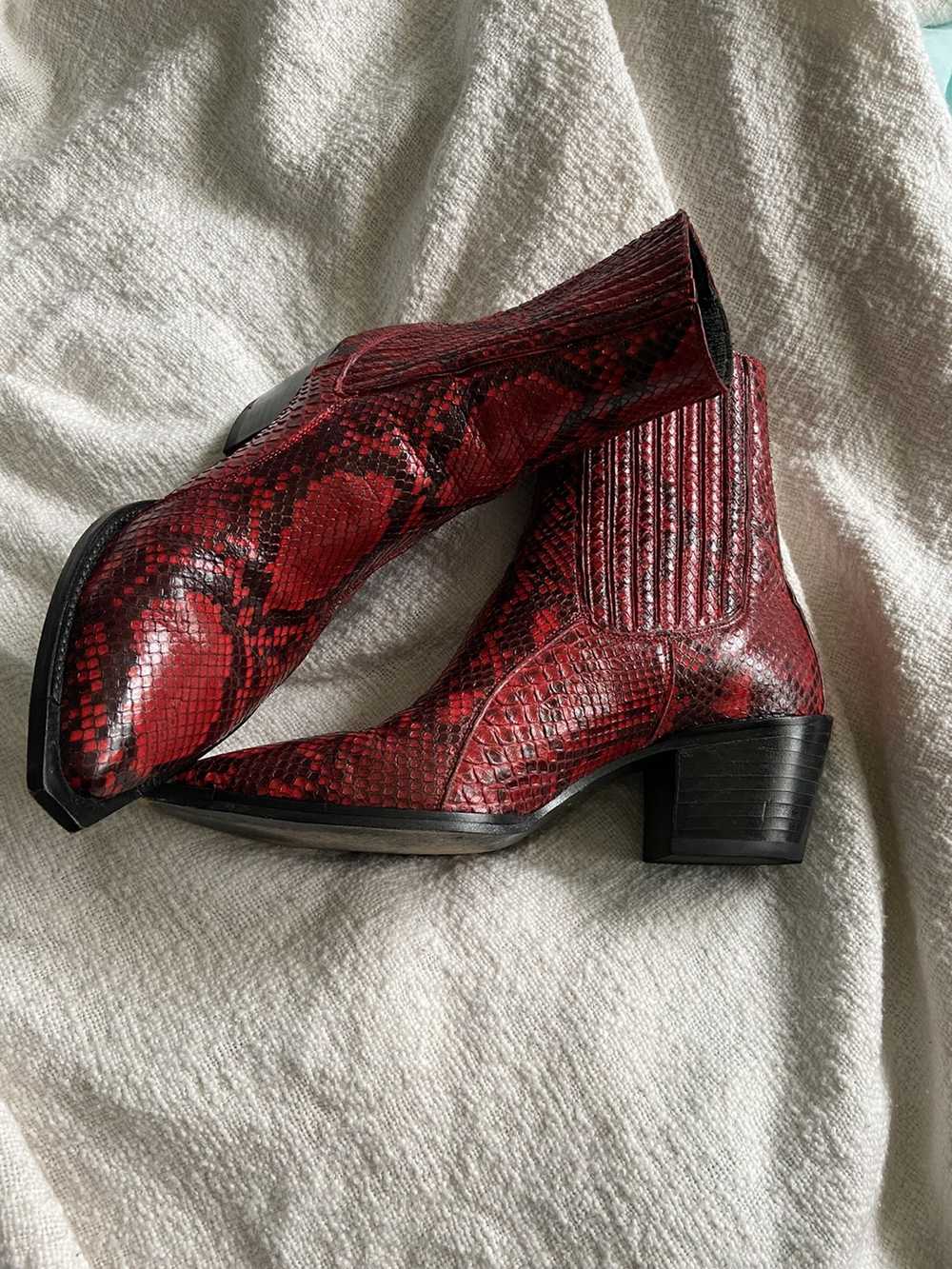 Other Outofcomfort Red Snakeskin Boots - image 2