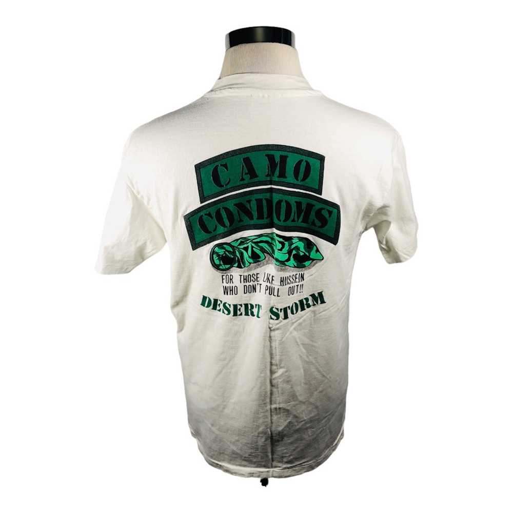 Hanes Vintage Desert Storm T-Shirt White Camo Con… - image 2