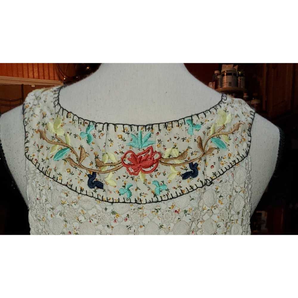 Bke GIMMICKS By BKE fringe Floral Pullover TUNIC … - image 2