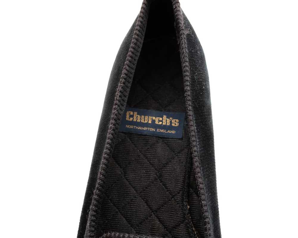 Churchs CHURCH’S Big Logo Velvet Smoking Loafers - image 8