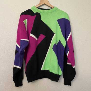 Obermeyer Vintage Obermeyer Colorful Sweater Mens 