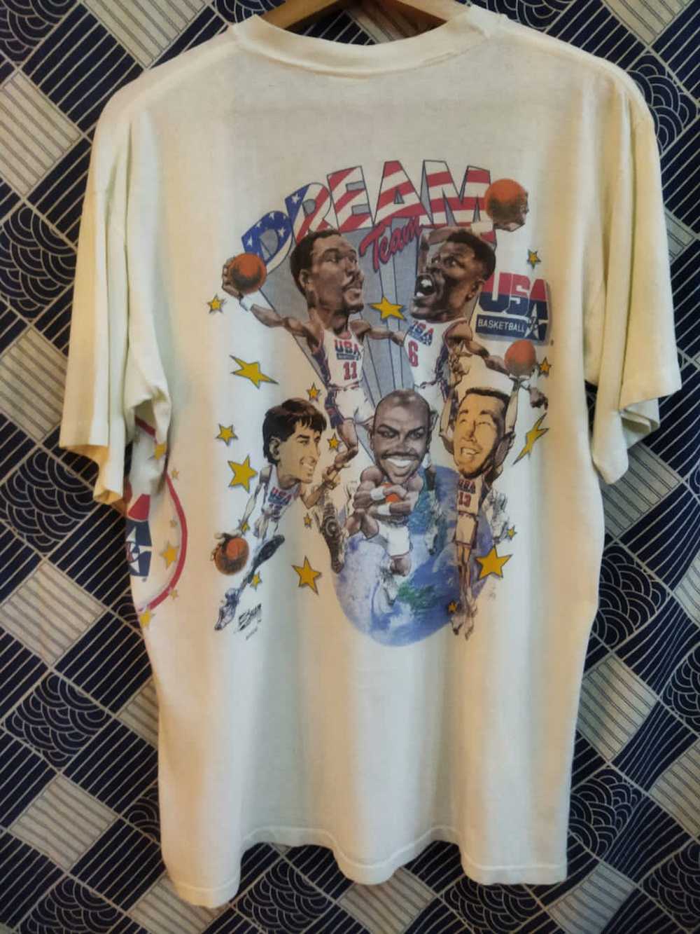 NBA × Vintage Vintage 90s USA DREAM TEAM NBA tees - image 2