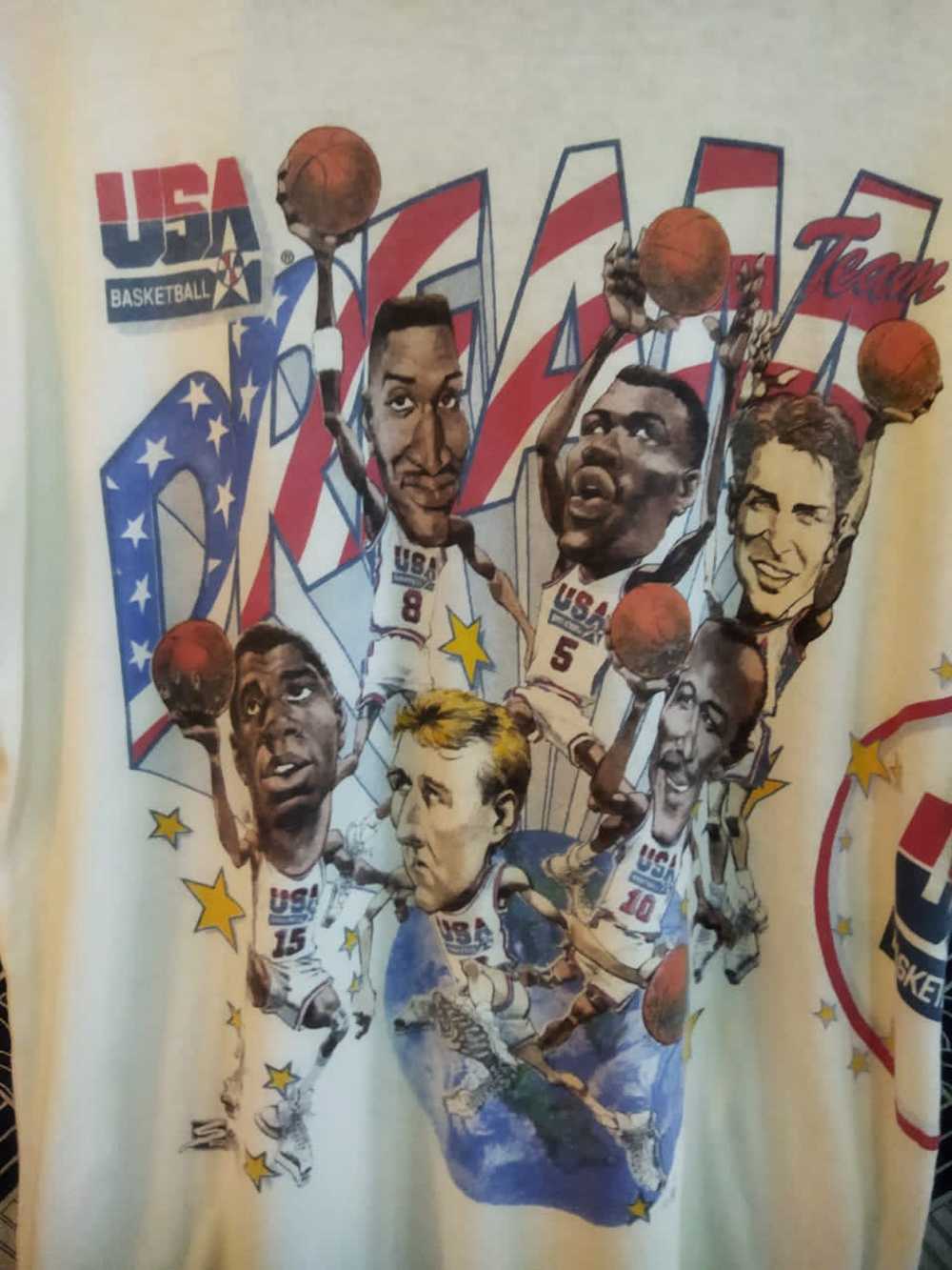 NBA × Vintage Vintage 90s USA DREAM TEAM NBA tees - image 4