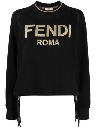 Fendi FENDI ROMA LOGO SWEATER BLACK Sz. S