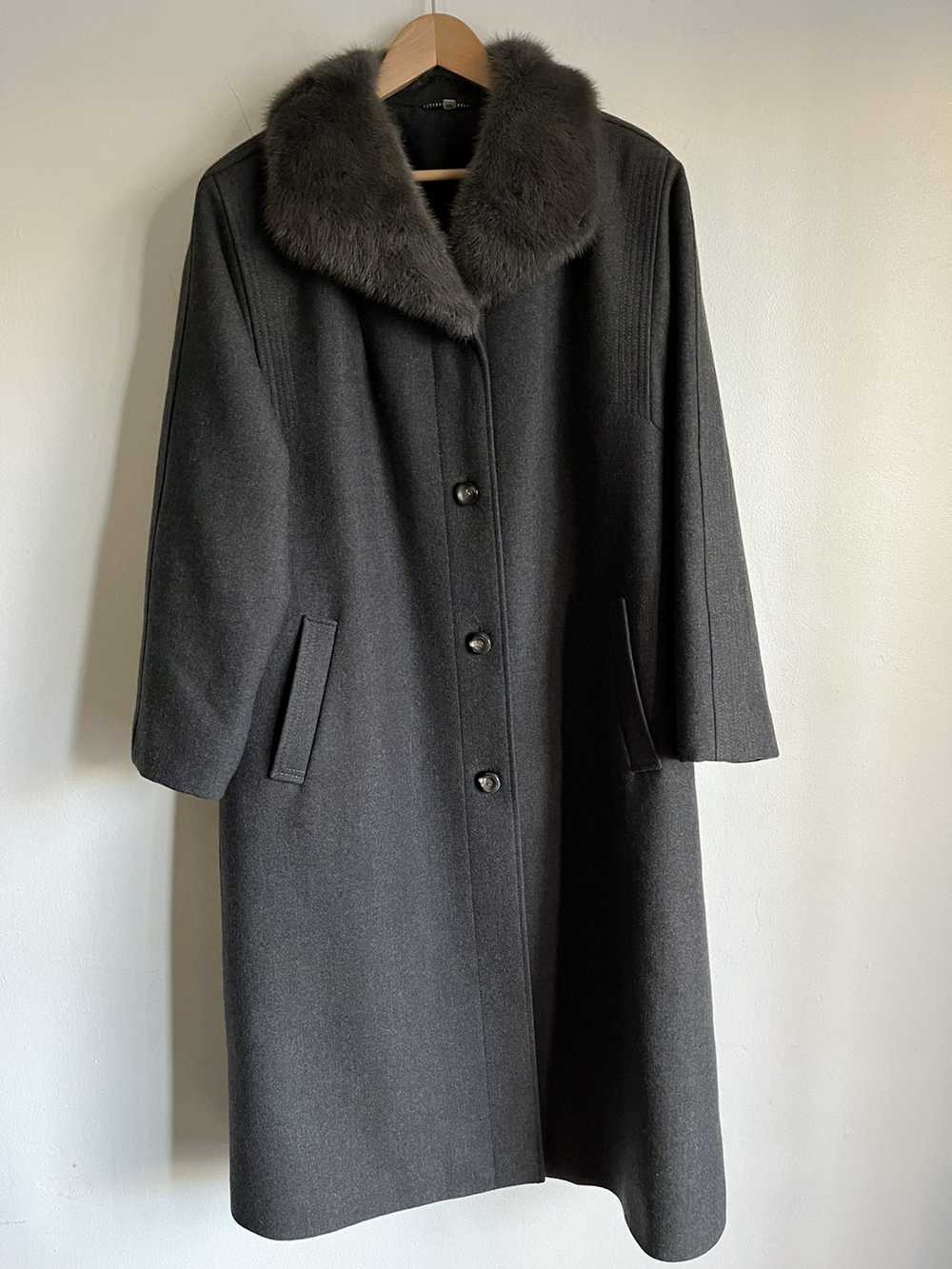 Cashmere & Wool × Mink Fur Coat × Vintage Vintage… - image 10