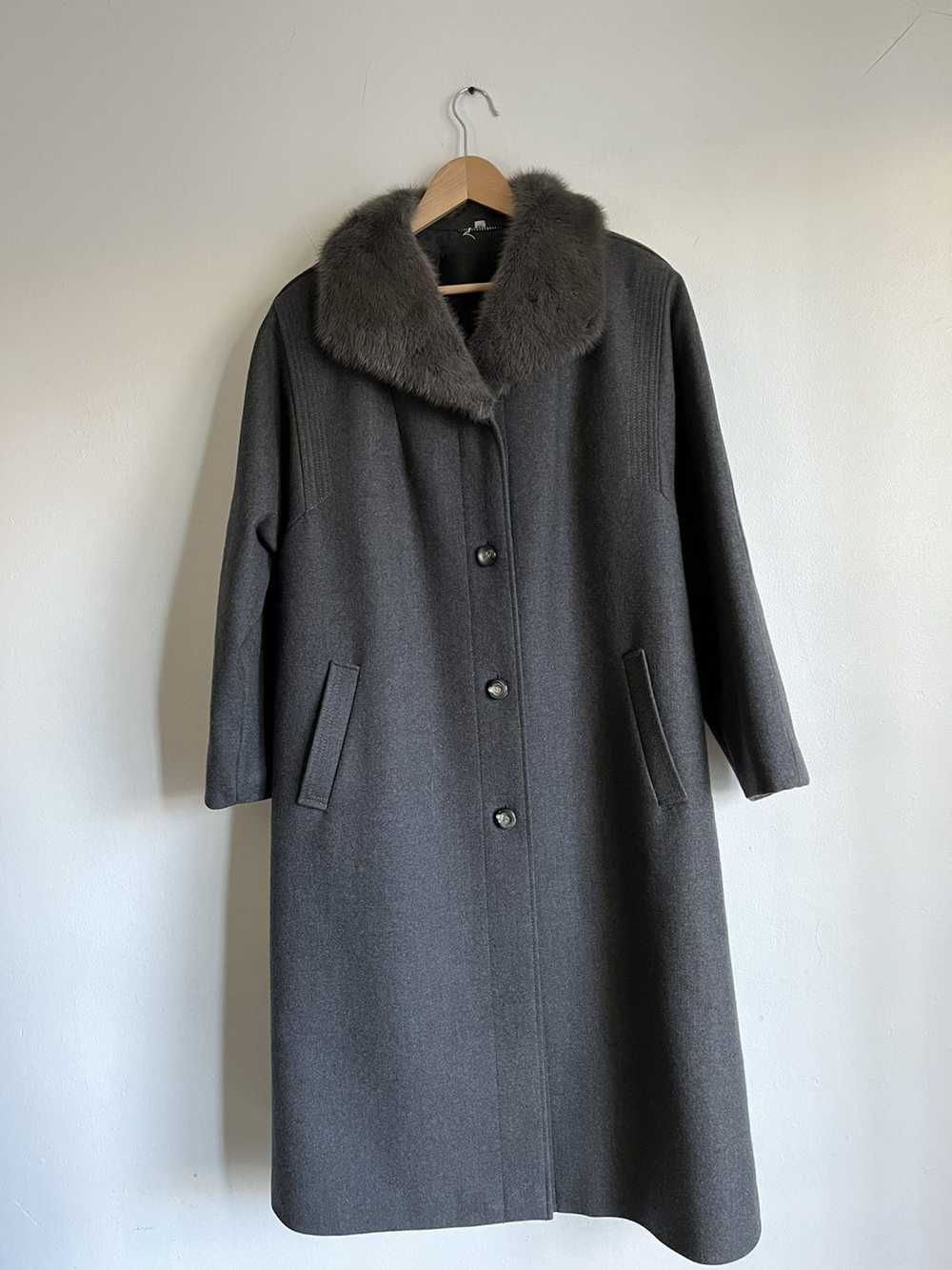 Cashmere & Wool × Mink Fur Coat × Vintage Vintage… - image 1