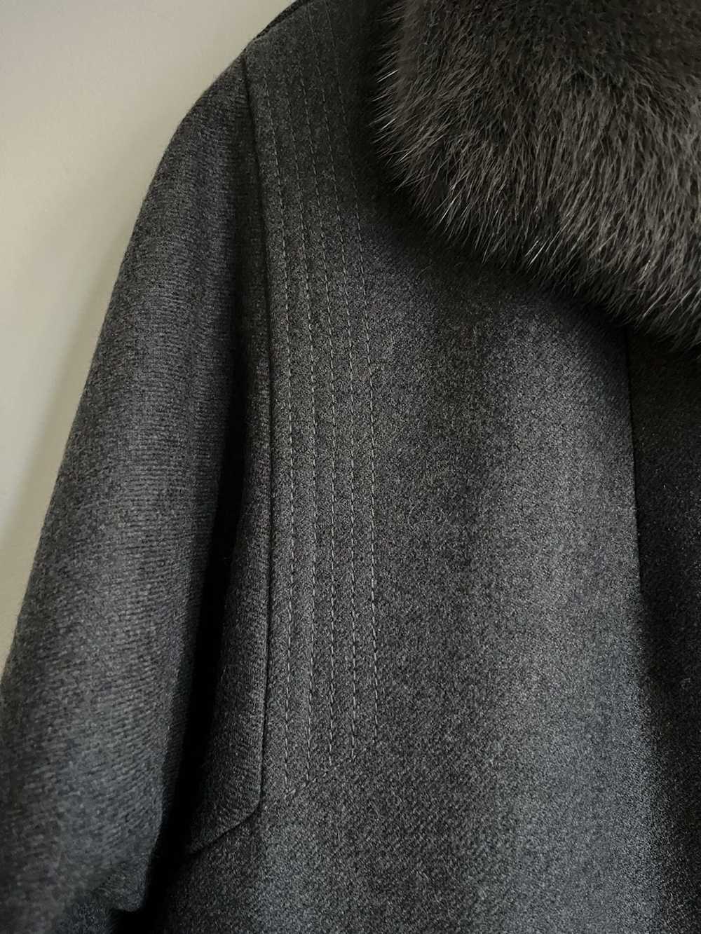 Cashmere & Wool × Mink Fur Coat × Vintage Vintage… - image 6