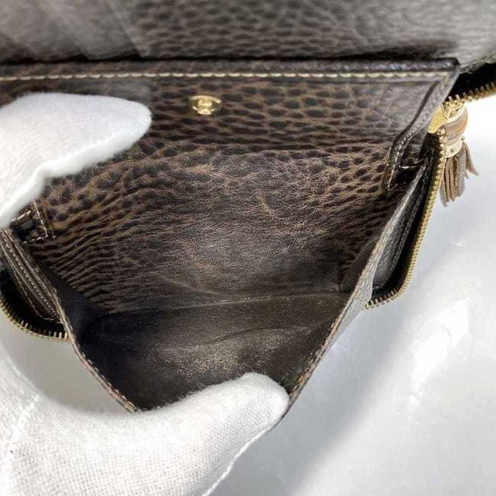 Gucci GUCCI Bifold Round Wallet Beige Brown GG Ba… - image 7