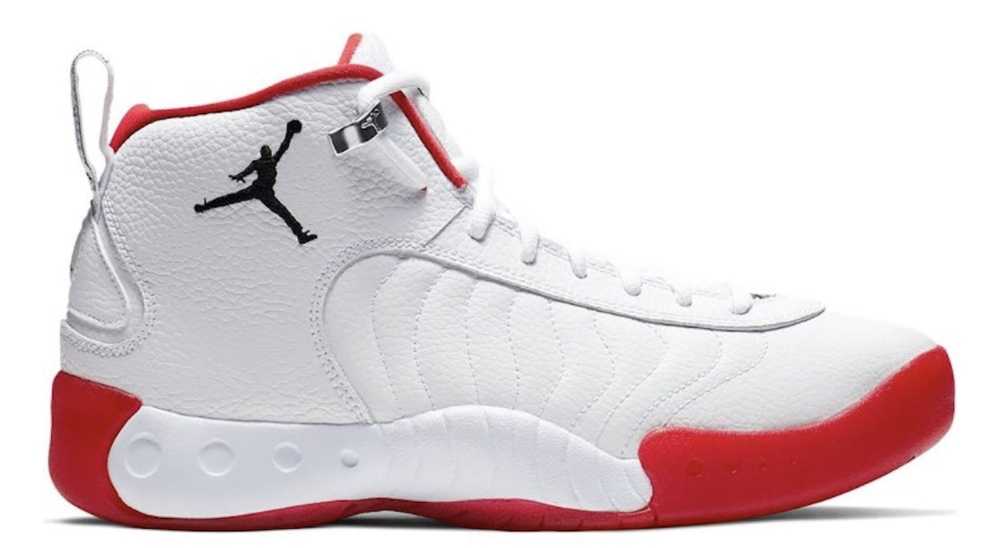 Jordan Brand × Nike White/Red Jordan Jumpman Pro … - image 1