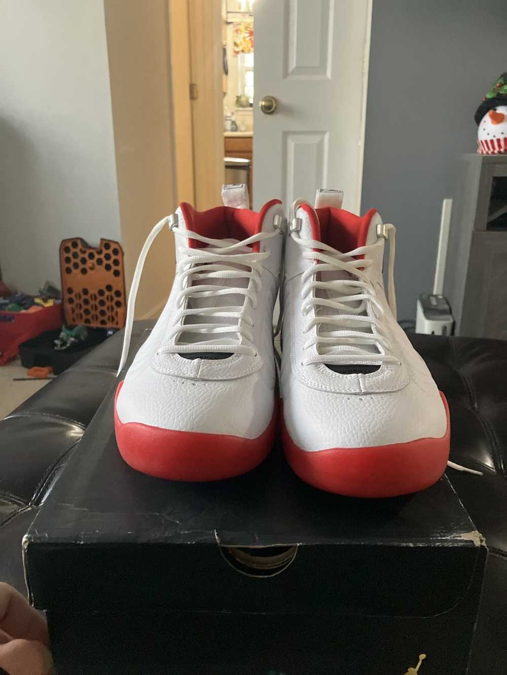 Jordan Brand × Nike White/Red Jordan Jumpman Pro … - image 7