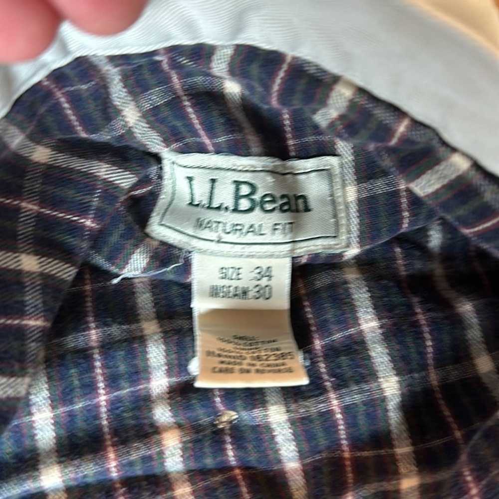 L.L. Bean Vtg LL Bean flannel lined trouser pants - image 2