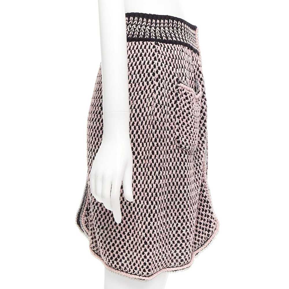 Chanel CHANEL black pink silk cotton blend tweed … - image 4