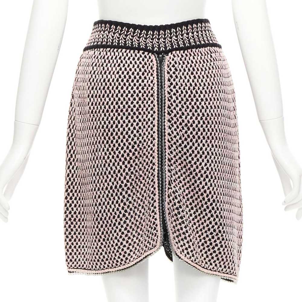 Chanel CHANEL black pink silk cotton blend tweed … - image 5