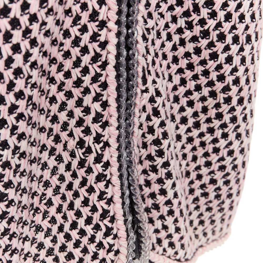 Chanel CHANEL black pink silk cotton blend tweed … - image 7