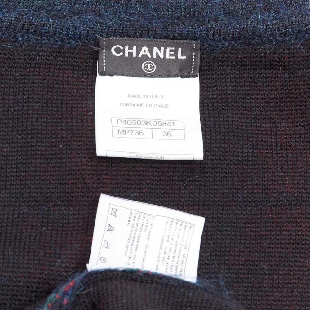 Chanel CHANEL 13A Edinburgh green plaid cashmere … - image 9