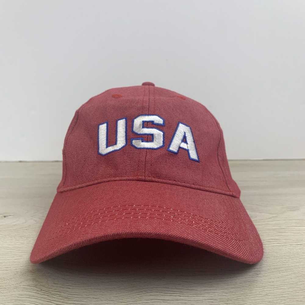 Other USA Red Hat Red Adjustable Adult Hat USA Ad… - image 2