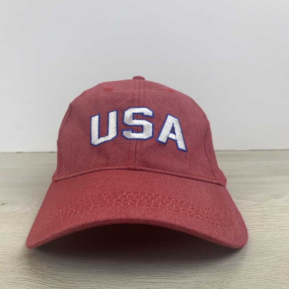 Other USA Red Hat Red Adjustable Adult Hat USA Ad… - image 3