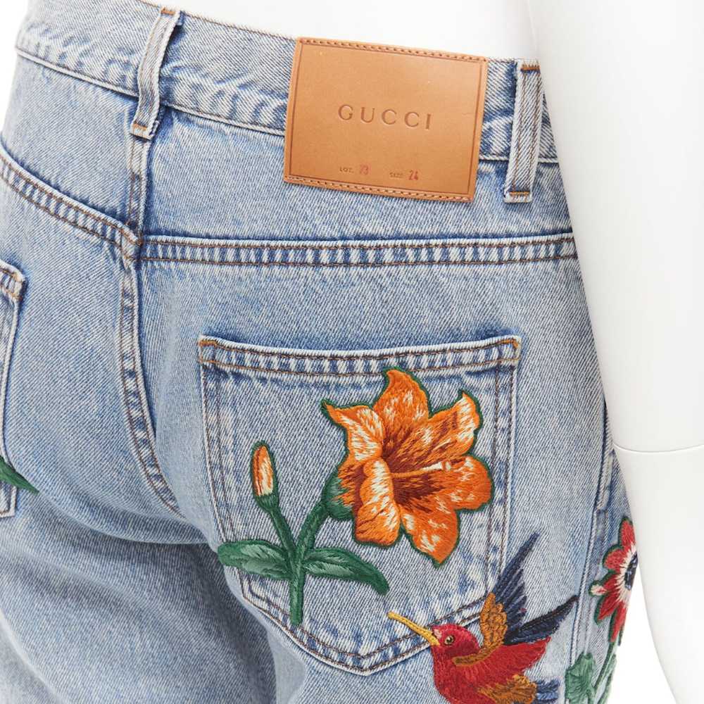 Gucci GUCCI Alessandro Michele flower embroidery … - image 2