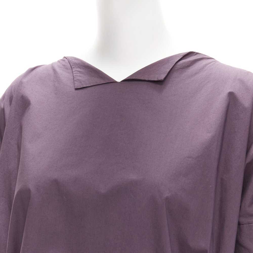 Marni MARNI 100% cotton purple V collar bow belt … - image 7