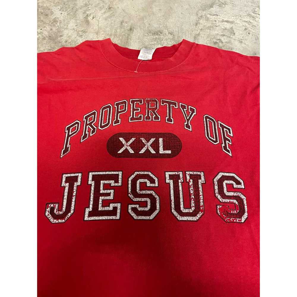 Jerzees Vintage Property of Jesus T-Shirt - image 4