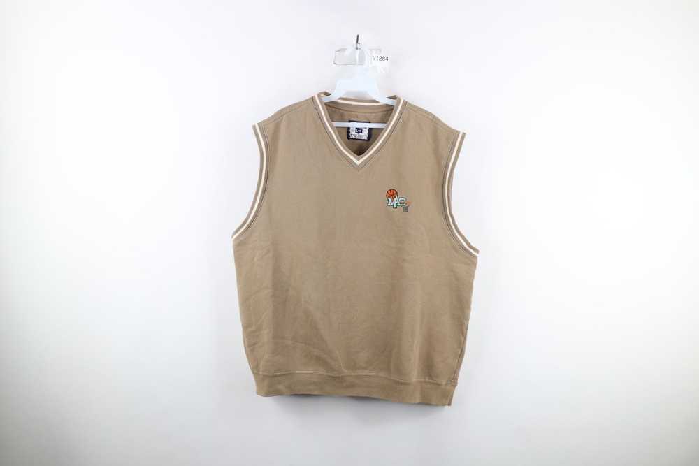 Vintage Vintage 90s Basketball V-Neck Sweatshirt … - image 1