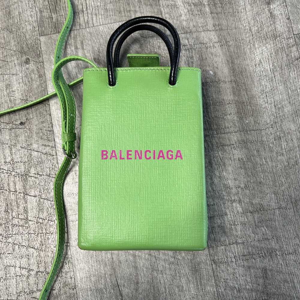 Balenciaga Balenciaga Mini Shopper Tote Green - image 2