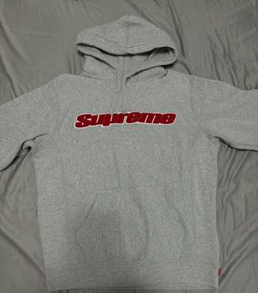 Supreme chenille cheap hooded sweatshirt