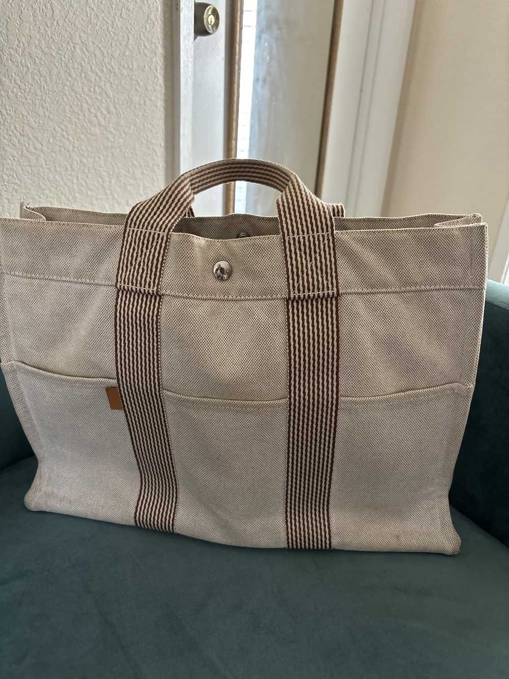 Hermes Herline Canvas bag - image 1