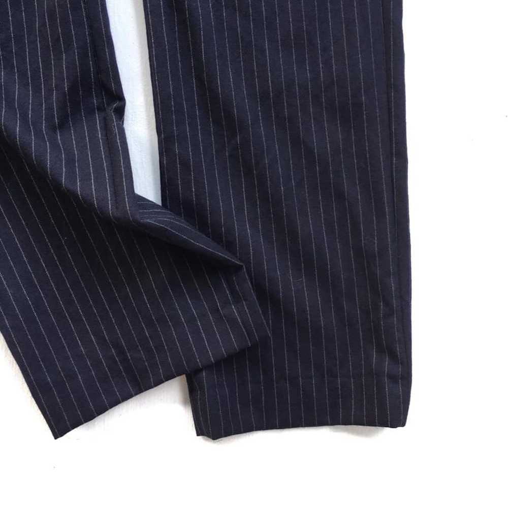 RRL Ralph Lauren RRL Dark Navy Wool Stripe Trouse… - image 7