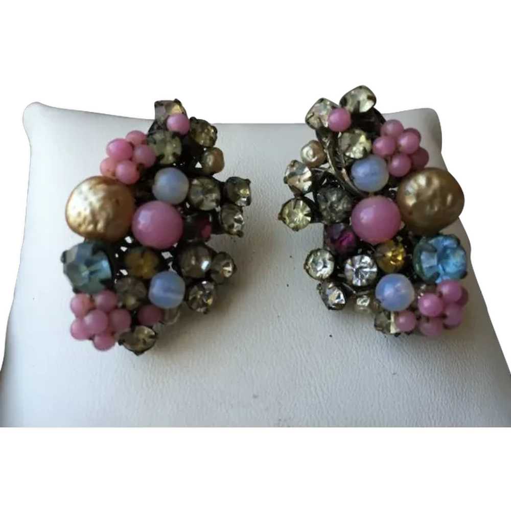Unsigned Haskell Muli Colored Cluster Baroque Pea… - image 1