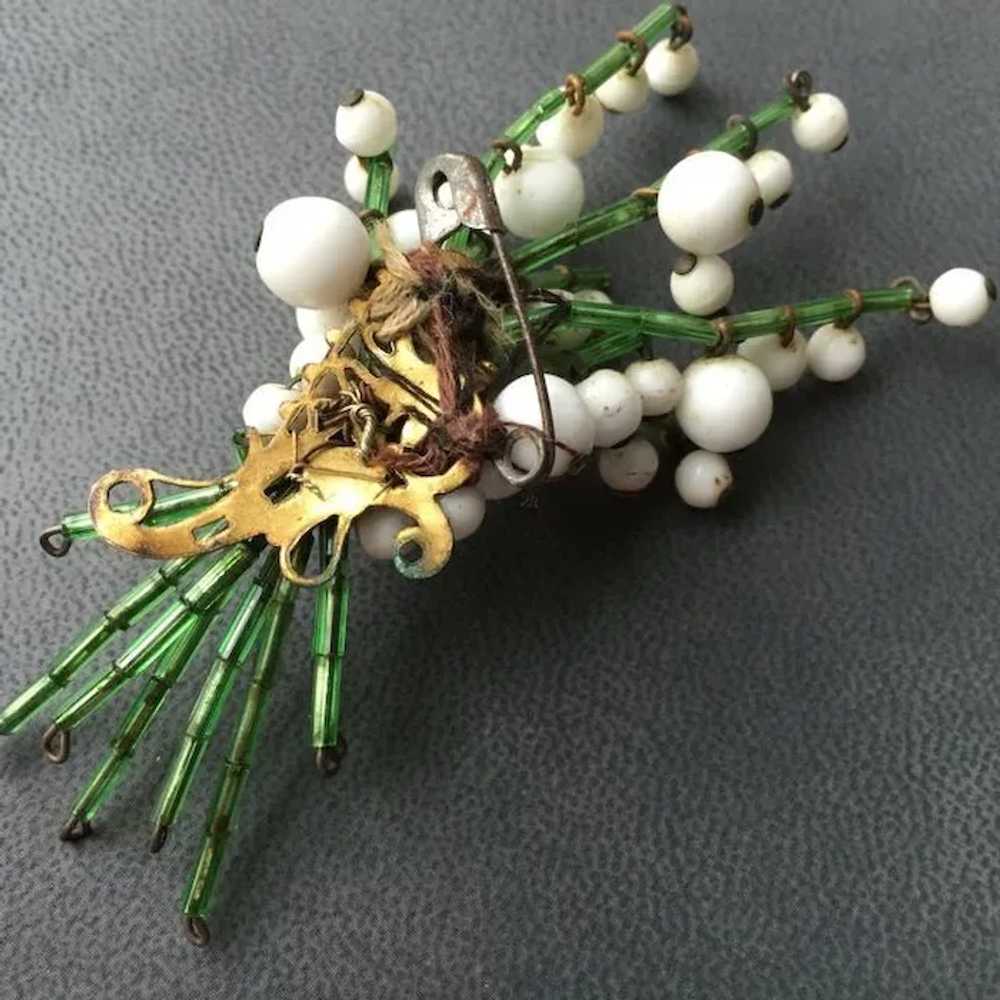 Rare Haskell Lily of the Valley Brooch - image 5